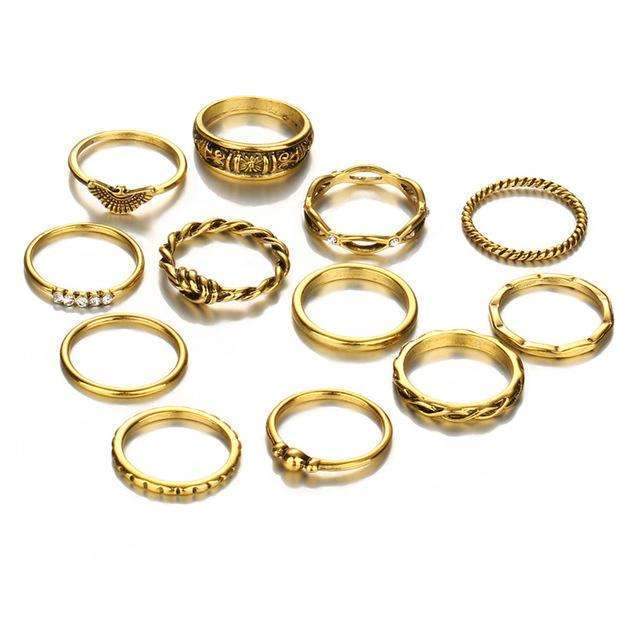 12 Piece Vintage Ring Set